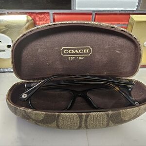 Coach Brown Glasses Case